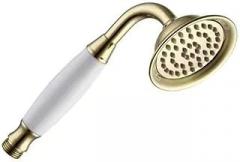 Hand Top Head Shower Rain Fall Classic Top Ceramic Porcelain Plastic Matt Black Rose Shine Chrome Rain Fall for Bathroom(HS0030GJ-86)