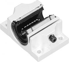 TBR16UU Linear Guide Slider Bearing Seat Widened Opening Linear Ball Bearing Slider Unit Aluminum Alloy Material High Strength Low Noise Prevention for Electronic Equipment Guide