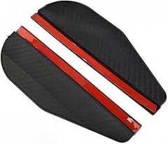 Rearview Mirror Rain Eyebrow Shield with Carbon Fiber Texture, Flexible PVC Material, Designed for Rainwater Diversion, Does Not Impede Mirror Folding