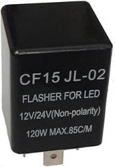 3 Pin CF15 JL-02 Electronic Car Flasher Relay to Fix LED Light Turn Signal Hyper Flash Blinking