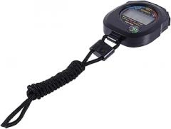 SUPVOX Portable Training Stopwatch Black Multi Function Sports Timer for Referee and Match Use Electronic Countdown and Countup Timer for and Game Recording