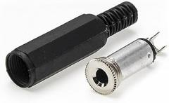 fengpeng 3.5mm Mono/Stereo Audio Socket Connector Female Welding Jack Cold Pressure Solderless Electric Adapter DIY(LINE Connector_Female Insert_5 Pieces)