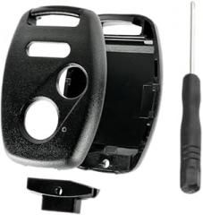 Car Key Fob Shell fits for Honda Accord Civic CR-V Fit Odyssey Pilot Ridgeline CR-Z Remote Key Fob Case Cover - no Electronic Battery transponder chip