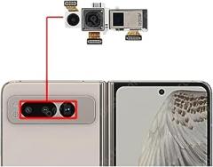 Front Rear Facing Camera for G00glte Pirxiel 6 Pro 6a 7 7a Fold Selfie BLiG Backside Back View Camera Module Spare Parts New 2026 High for Reliable Electronic Component, Precision, Stable Performance