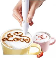 Premium Electronic Latte Art Milk Frother, Hygienic, Easy to Use, Black