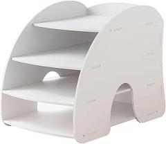 Bookshelf Bookshelf Organizer Standing Bookcase Countertop Book Display Rack Storage Shelves for Living Room Home Office Shelves