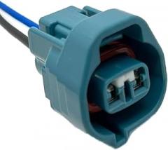 Automotive Wire Connector 2 Pin 6189-0238 Female Electronic Connector Blue Fog Socket for Car Front Rear Maintenance(5 Pcs)