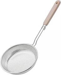 Stainless Steel Large Colander Strainer Spoon Easy to Use Long Handle Kitchen Accessory