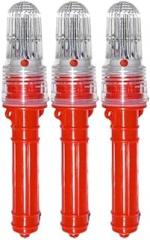 3pcs Boat Flares, 2025 Upgraded Boat Flares Coast Guard Approved Marine, Electronic Boat Distress Flare, Waterproof Emergency Signals for Fishing Nets, Buoys & Boats