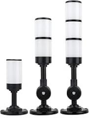 Black Aluminum Multilayer 3 Colors 24V LED Warning Lamp for Industrial Machines Safety Foldable Signal Tower Light(1-Layer Rod Red)