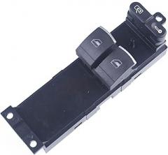 Master Electronic Window Control Switch/Fit for VW/Fit for Golf/Fit for Passat/Fit for Seat Leon Toledo 2 Door 1J3 Interior Switch(Red)