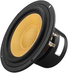 1Pcs 5.25 Inch Audio Speaker 4 8 Ohm 100W Mid Bass Speaker Column Woofer Fiberglass Cone Home Theater for Bookshelf(8 Ohm Speaker)