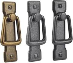 63HA Zinc Alloy Cabinet Knob Wardrobe Rings Pulls Vintage Furniture Decorative Handle For Dresser Kitchen Cupboard Door New 2025 Arrival High Reliable Electronic Component, Stable Performance