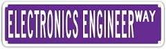 Metal Street Sign Electronics Engineer Sign Moder Metal Road Sign Electronics Engineer Decor Funny Garage Man Cave Aluminum Wall Sign Home Decor New Home Gift 6x24in