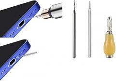 Damaged Screw Removal for Cell Phone, Broken Screw Extractor Set,2 Tungsten Steel Drill Bits(2.35mm) for Removing Stripped & Damaged Screws from Cell Phone, Laptops, Electronics, DIY Repair Tool Kit