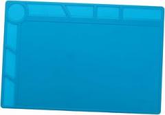 Mikinona Heat Resistant Soldering Mat Premium Insulation Work Pad for Electronics Repair Silicone Mat for Soldering Station Multiple Parts Placement Areas