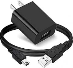 AC Adapter Charger for Texas Instruments TI-84 Plus CE Graphing Calculator, 5Ft Data Cable for TI 84 Plus C Silver Edition,TI 89 Titanium,TI Nspire CX,TI Nspire CX CAS Graphing Calculator Charger