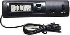 for 12V Digital Car Display Electronic Clock LCD Backlight Indoor Outdoor Temperature