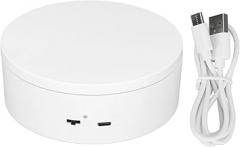 Rotating Display Stand, 360 Degree Motorized Turntable for Small Product Display, ABS Rotating Display Stand with 3kg Load Capacity for Jewelry Electronics Watches (Diameter 13cm/5.1in)