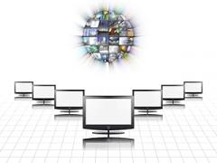 Posterazzi PSTRFF200375S Flat Panel Screens and Media Sphere Photo Print, 11 x 17, Multi