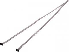 MECCANIXITY IDC Connector Flat Ribbon Cable, 8 Pins 2mm Pitch 1m Length FC to FC Dual Female Connector Flat Ribbon Cable Wire for Industrial Electronics, Gray