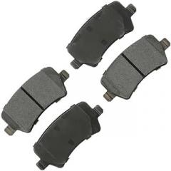 Rear Brake Pad - 1pcs fits Volvo S80 2008 3.2L l6 Electronic Parking Brake-Recommended, fits S80 2008 3.0L, 4.4L V8 Electronic Parking Brake-Recommended