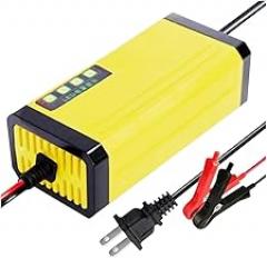 12V 2A Car Battreriy Charrger LED Display 100-240V EU US Smairt Car Motorcycle Charrger for Auto Motorcycle Lead-Acid Battreriy Replacement for OEM New 2026 High for Reliable Electronic Component