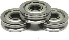 1Pcs U604ZZ 4x13x4 U Groove Ball Bearing Guide Pulley 4 * 13 * 4 3D Printer Parts Extruder Parts Idler Belt Pulley Ball Rail Bearing