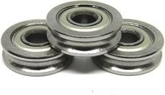 1Pcs U604ZZ 4x13x4 U Groove Ball Bearing Guide Pulley 4 * 13 * 4 3D Printer Parts Extruder Parts Idler Belt Pulley Ball Rail Bearing