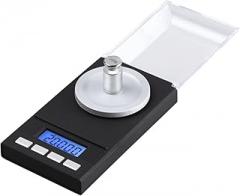 DECHOUS 50g Mini Electronic Jewelry Scale Gram Scale Digital Display for Jewelry Weights Calibration