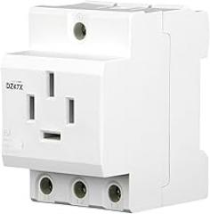 1PCS 4-Channel 16A Rail Type Distribution Box Power Socket DZ47X Three-Phase Four Wire AC30 Modular Socket