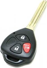 OEM Electronic 3-Button Remote Head Key Fob Compatible with 2005-2008 Scion tC (FCC ID: MOZB41TG, P/N: 89070-52850, 89070-21071)