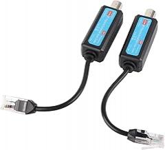 IP Network Receiver, 1Pair 10/100Mbps 1CH Passive IP Network Coaxial Transmitter Receiver for NVR Surveillance