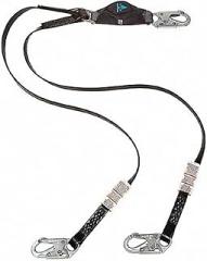 MSA 10207240 Shock Absorbing Lanyard,Twin Leg,6 ft,S