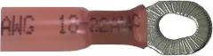 Sherco-Auto Heat Shrink & Crimp Red Multi Stud Ring Terminal 22-18 Gauge #10#8 & #6 Stud - 10 Pack - Made in USA