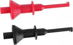 2pcs Testing Hook Clip Plug Testing Probe Clamp for Electronics Spring Pulling Mechanism