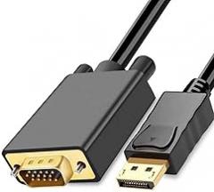 Premium DP to VGA Adapter Cable Coupling Converter Effective Signal Transfer for Monitor Oxygen Copper Core