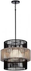 Eurofase Aden 1 Light Large Outdoor Pendant with Black Finish