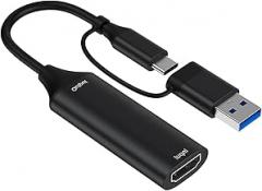 Video Capturing Card USB+Type C To HDTV Video Capturing Device Convert Digital Converter For PC Laptop Gaming C To Adapter