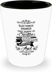 Electronics Engineer Funny Gifts - Electronics Engineer Shot Glass, Electronics Engineer Creative And Premium Shotglass - Cute Girly Drinking Gift For Bachelorette Parties, Bridesmaids and Girsfr