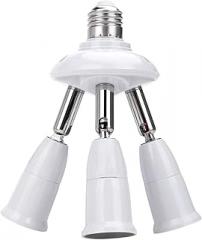 E27 to 2 1E27 Screw Socket One Led Multi-Light Holder Lighting 110V-220V Lamp Base Converter DIY Accessories New 2025 High for Reliable Electronic Component