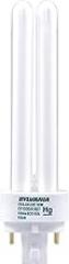 LEDVANCE Ecologic DULUX Double Compact Fluorescent Lamp with 4-Pin Base, 13W, 2700K, 82 CRI, for Electronic and Dimming Ballasts, Frosted, White (20682)