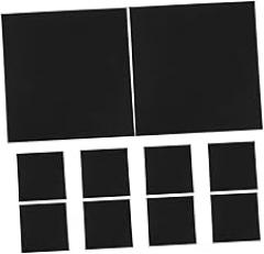 MERRYHAPY 10pcs Paper Cd Sleeves for DVD and Cd Storage Protective Envelopes Discs Professional Packaging for Wedding Photographers Black