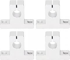 4Pcs Linear Motion Rail Clamping Guide Support, Linear Motion Rail Clamping Rod Aluminum Guide Support Bracket for 10mm Dia Drive Shaft SK10,for Electronic Equipment Guide Rod Pillar