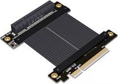 JMT PCI-e 4.0 x8 to x8 Extension Cable 128G/bps High Speed GEN4 for x8 Interface SSD Graphics Card (M88VR,15CM)