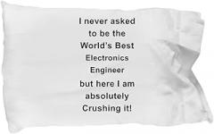 Amorfos Electronics Engineer Gifts - Pillowcase for Electronics Engineer, for Women and Men, Present/Accessory, Creative and Soft Pillow Case