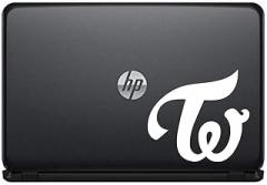 Twice TW Logo Vinyl Decal Sticker for Computer MacBook Laptop Ipad Electronics Home Window Custom Walls Cars Trucks Motorcycle Automobile and More (White)