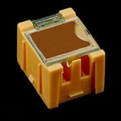 5pcs SMT Storage Boxes Electronic Components Mini Storage Case SMT SMD Assortment Box Container with Lids (yellow)