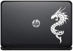 Dragon Silhouette Left Version 2 Vinyl Decal Sticker for Computer MacBook Laptop Ipad Electronics Home Window Custom Walls Cars Trucks Motorcycle Automobile and More (White)