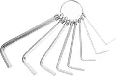 TEHAUX 8Pcs Hexagon Wrench with Coating Type Tools for Bike and Electronics Repair Durable and Portable DIY Equipment for Garage and Workshop Use